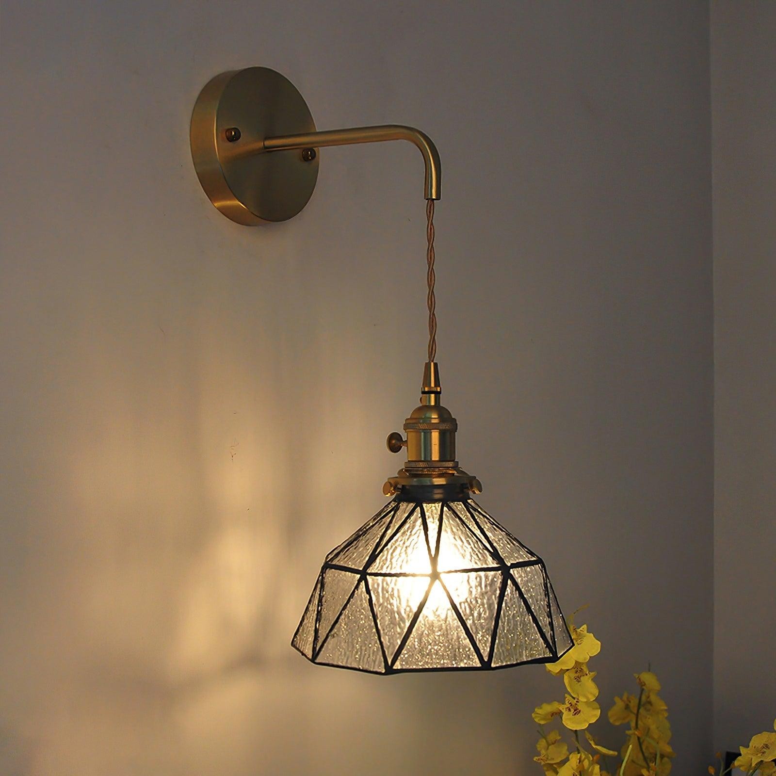 Retro Pastoral Glass Wall Lamp M211