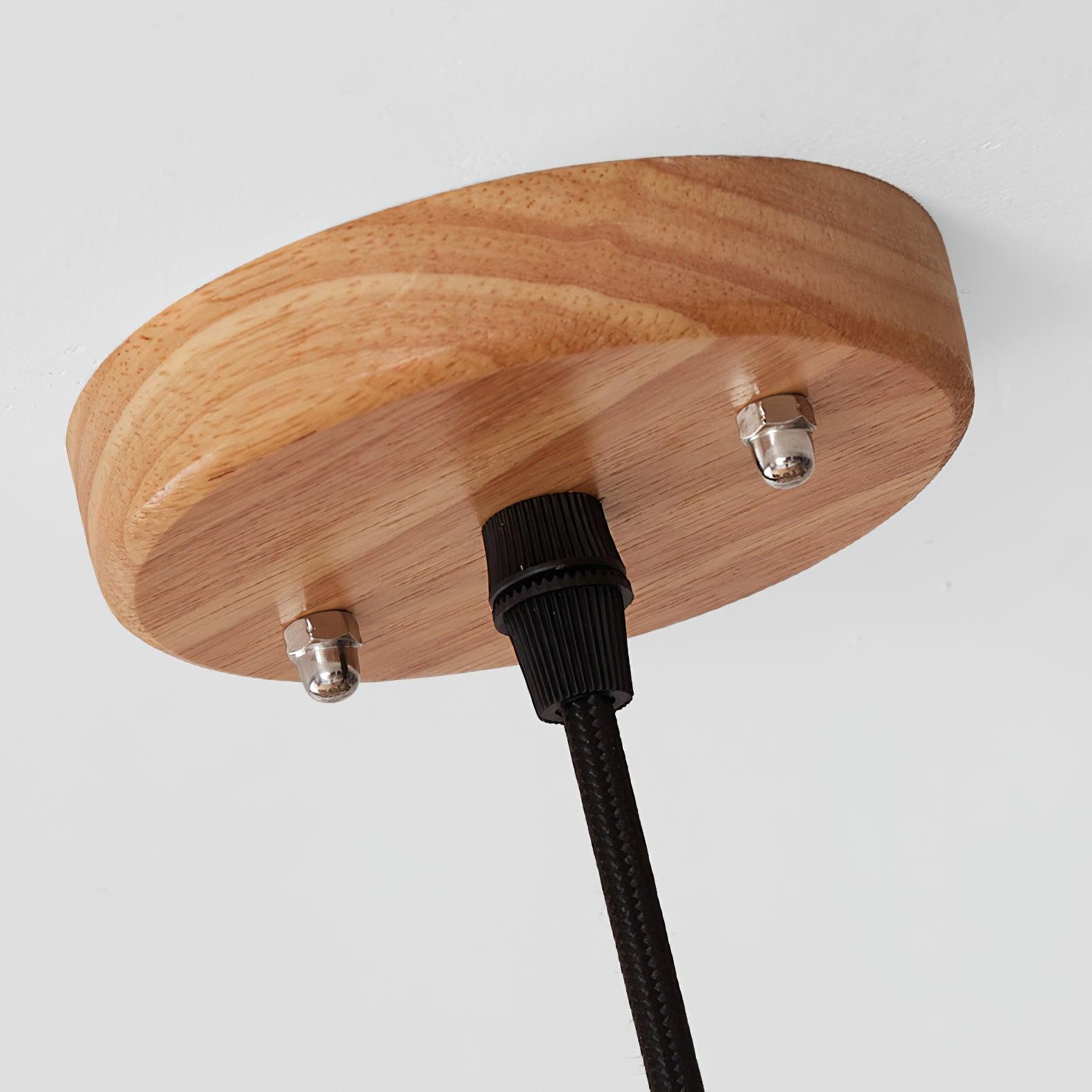 Wooden Log Color Cage Pendant Light M425