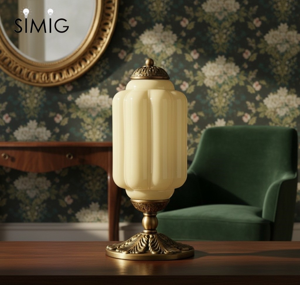 Eloise Vintage Glass Led Pumpkin Table Lamp G71