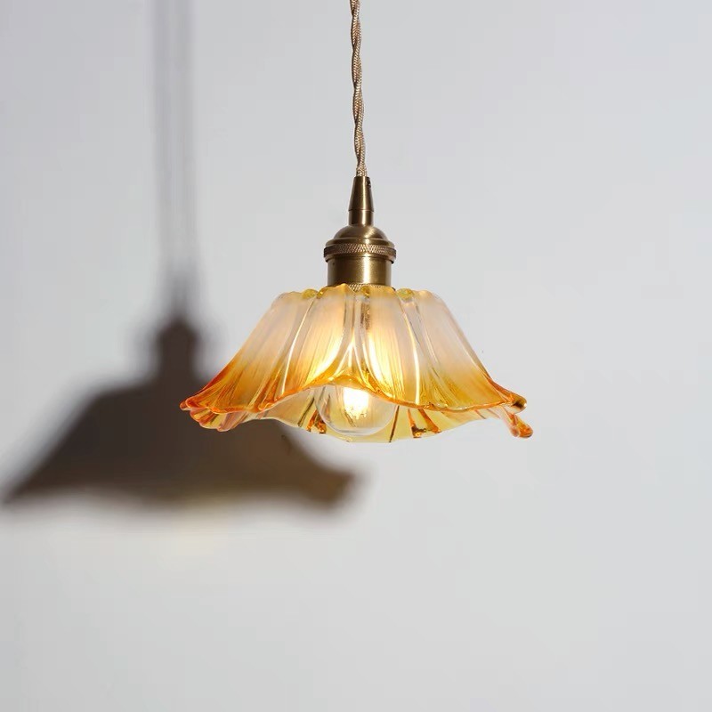 Tiffany Lotus Glass Pendant Light S55