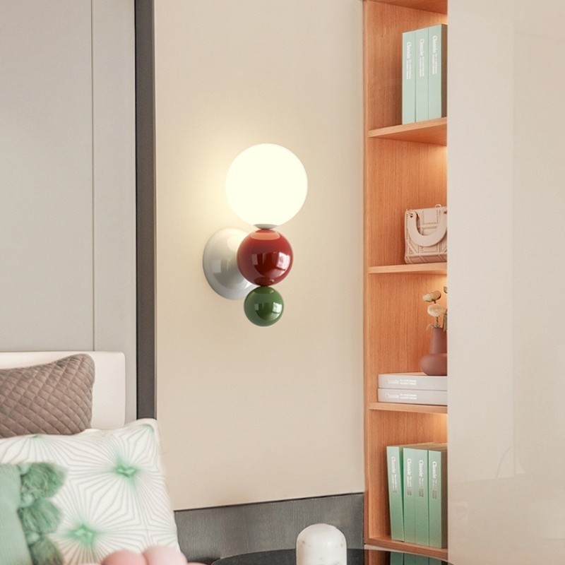 Colorful Globe Bubble Metal Wall Sconce S149