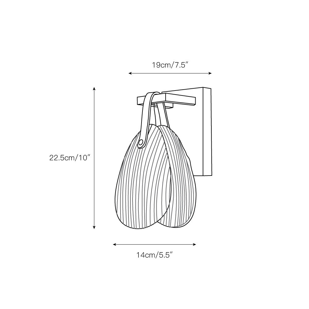 Shell Glass Wall Lamp D463