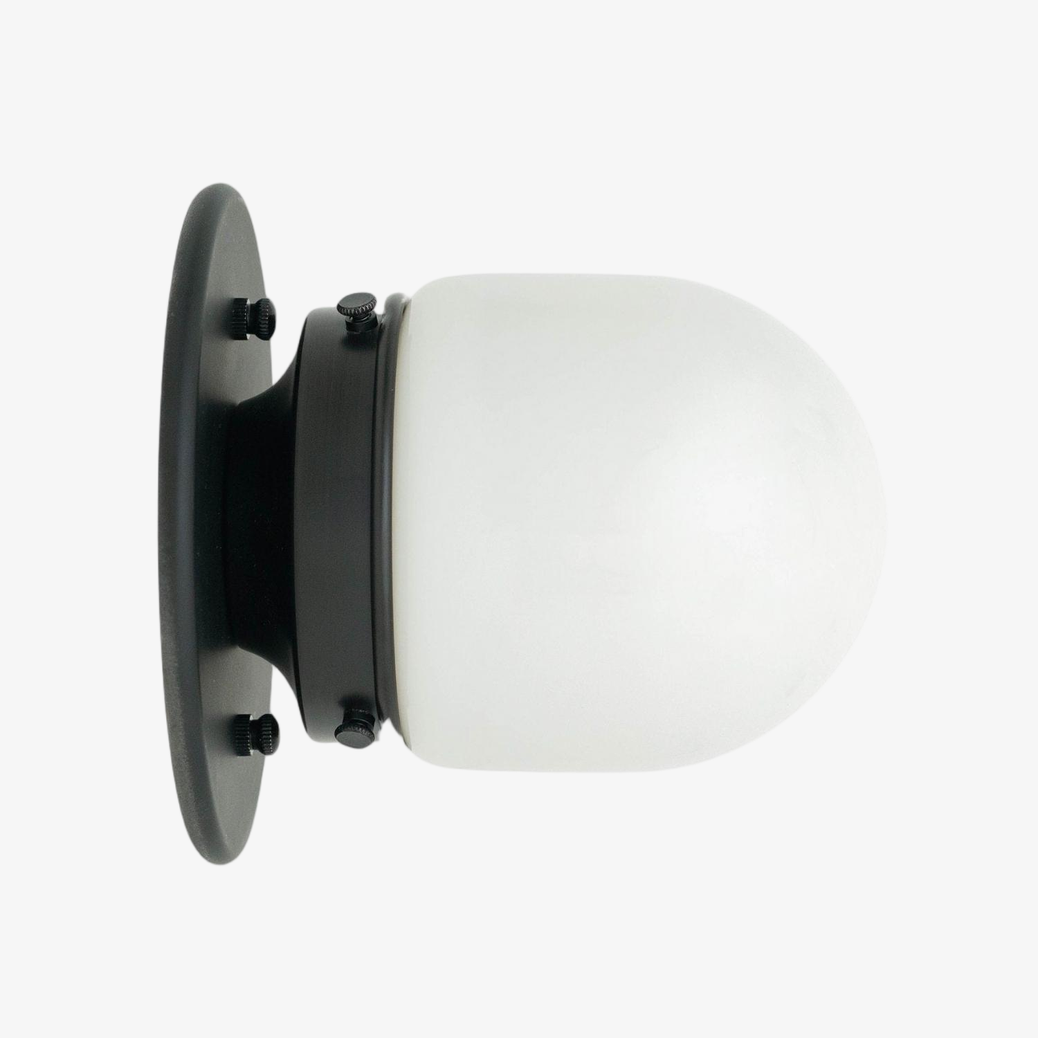 Opalume Glass Flush Mount Ceiling and Wall Light - Art Deco Small Globe Fixture T300