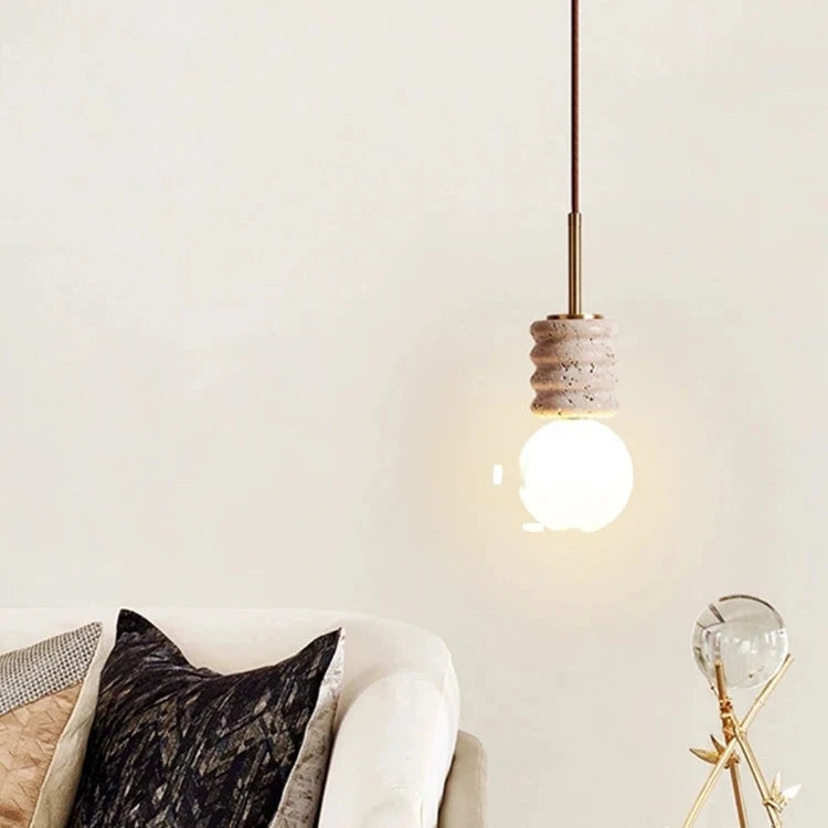 LED Chandelier Modern Stone Bedside Pendant Light D917