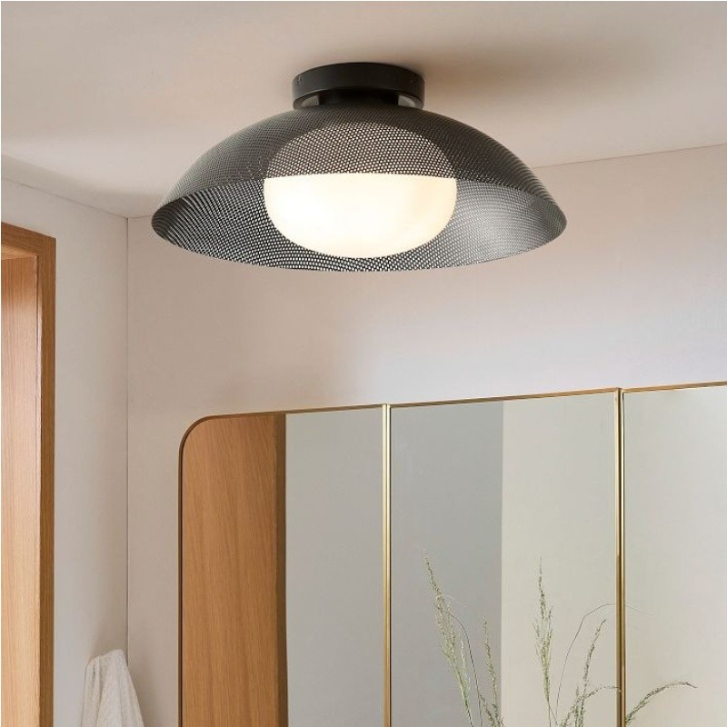 Elorina Flush Mount Glass/Metal Ceiling Light - A Stylish Fixture for Modern Spaces T093