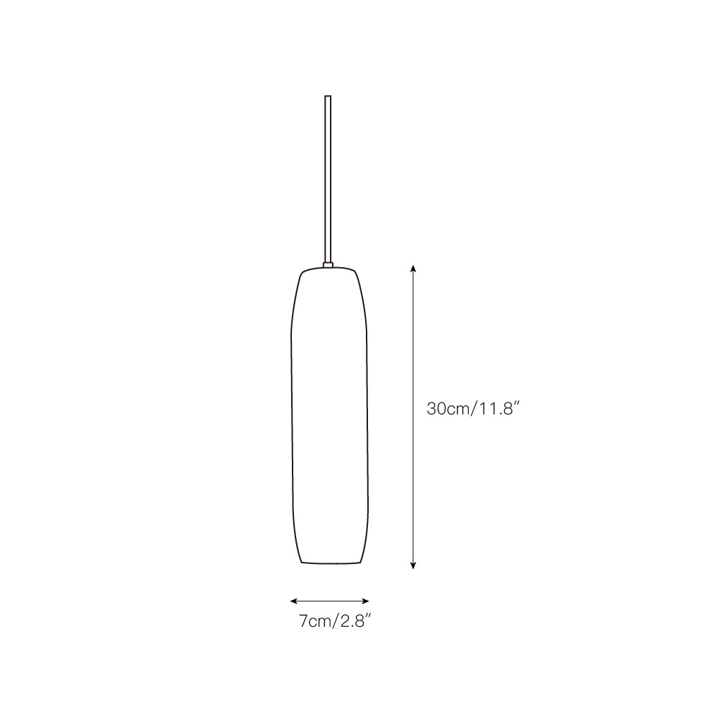 Alabaster Flute Pendant Light D436