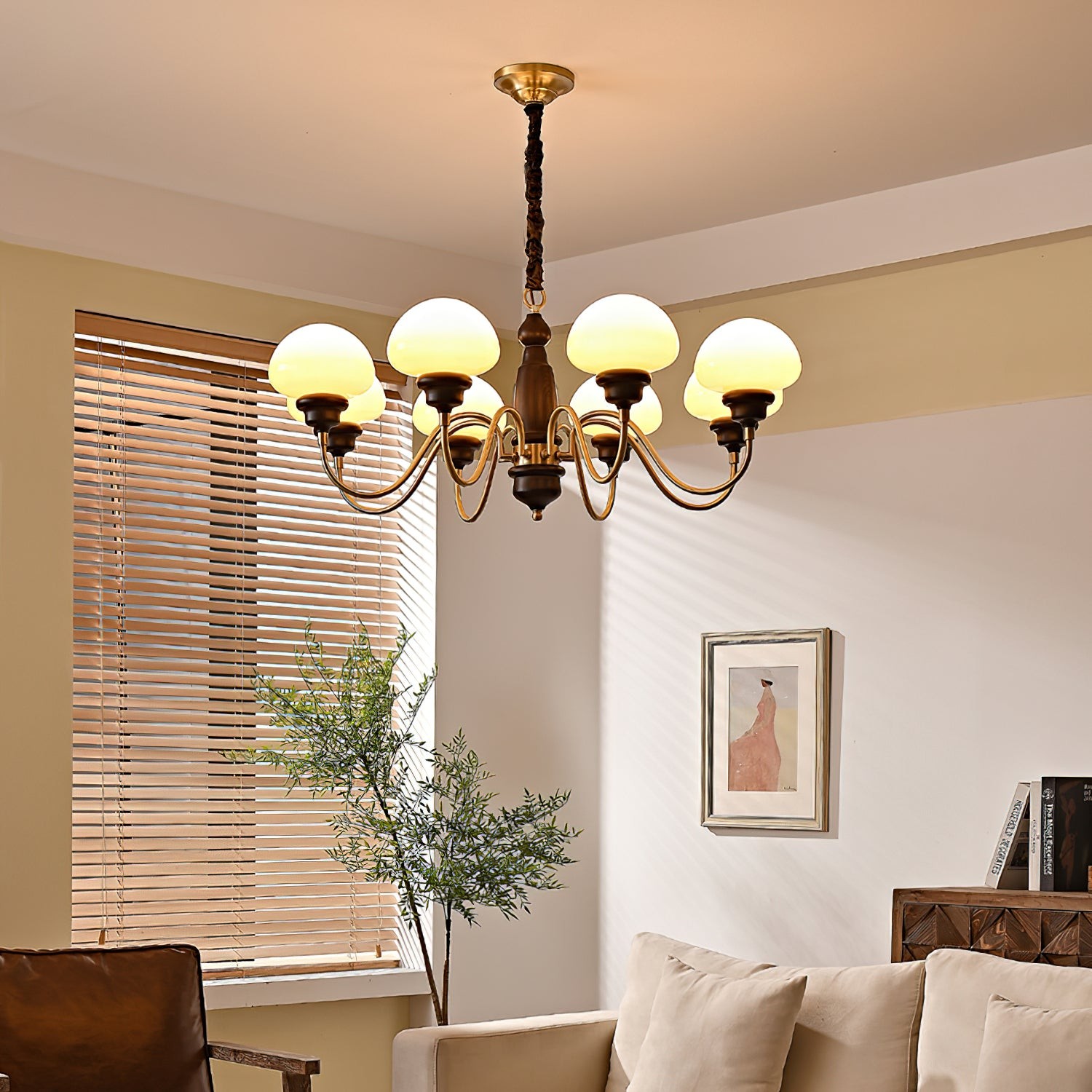 American Retro Mushroom Chandelier M232