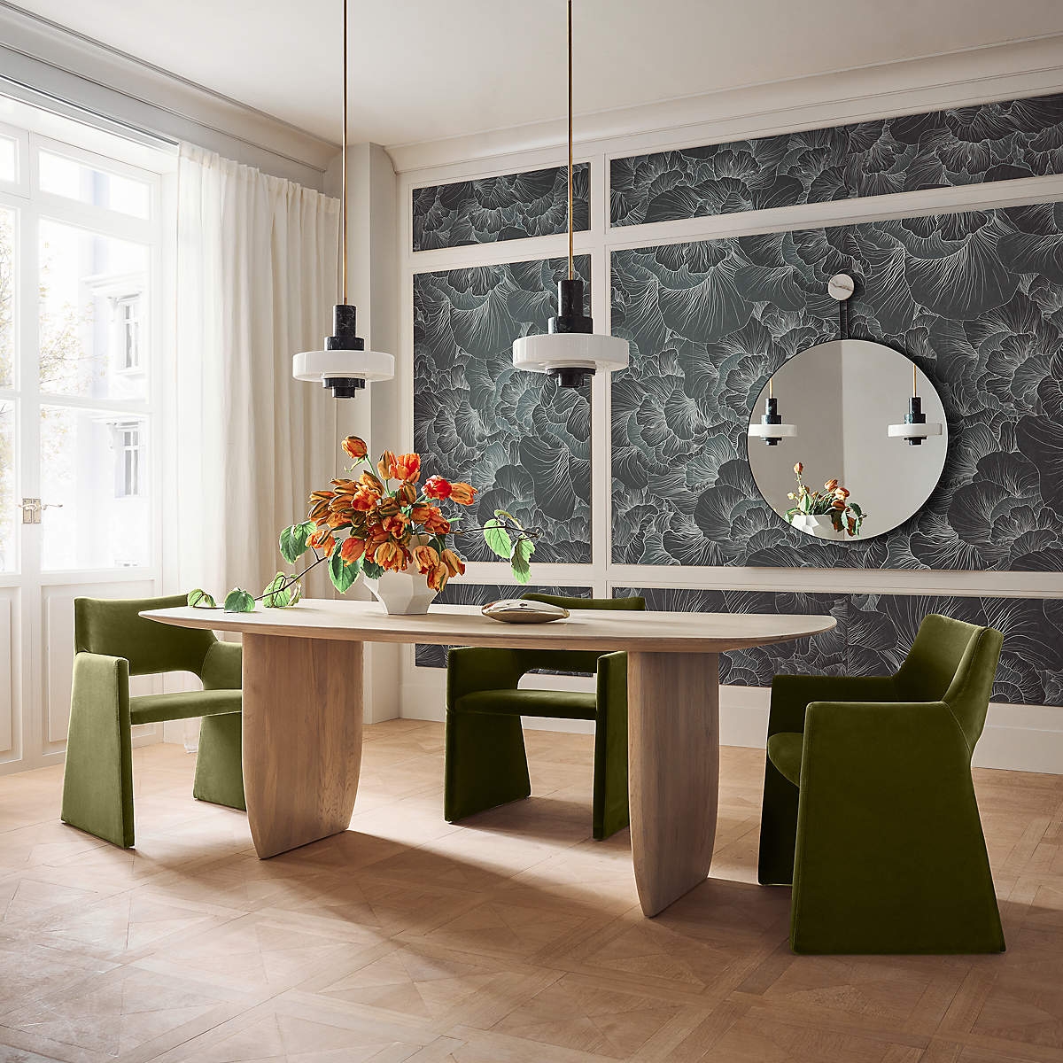 Mercury Green Marble Pendant Lamp D707