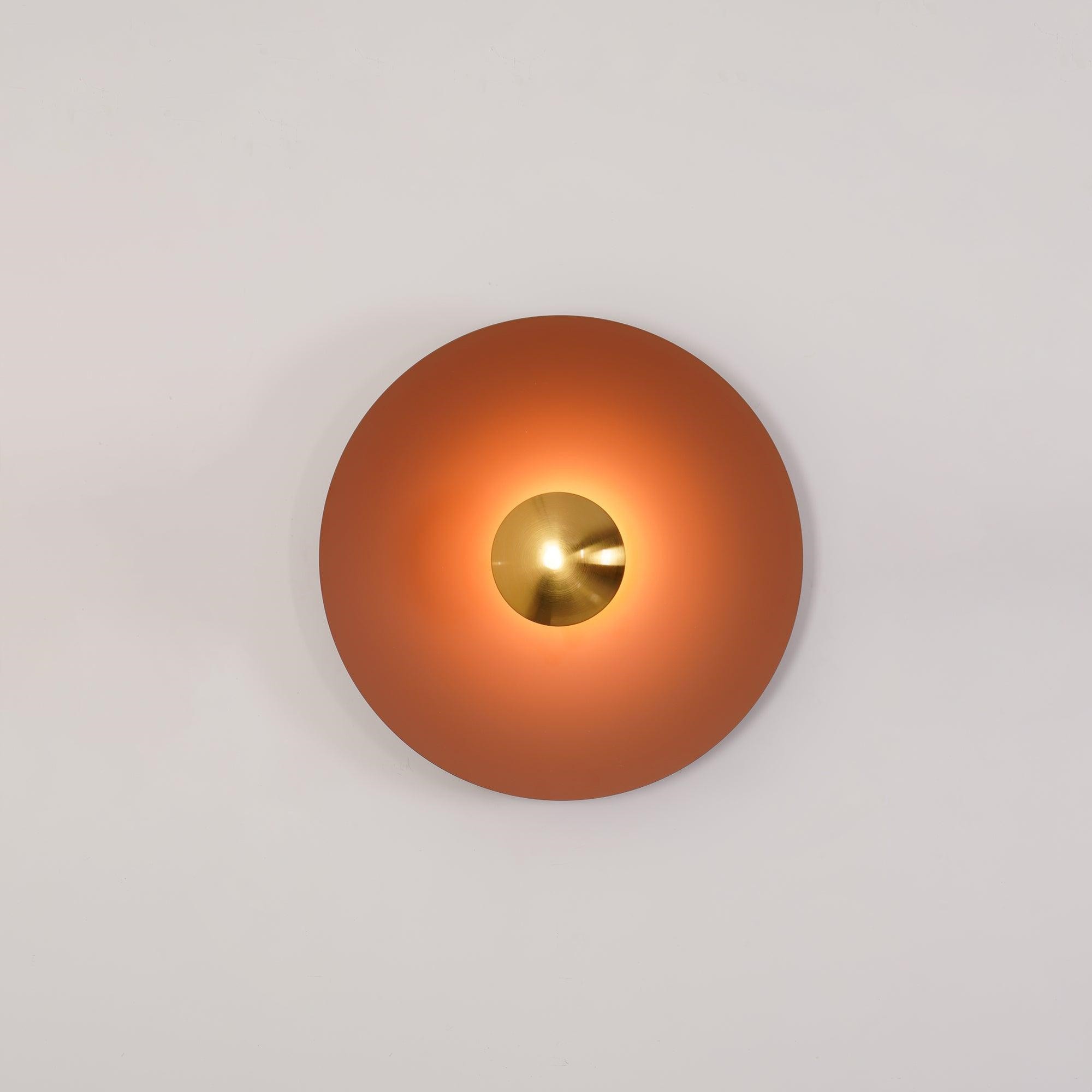 Simplicity Round Ginger Glow Wall Light S188