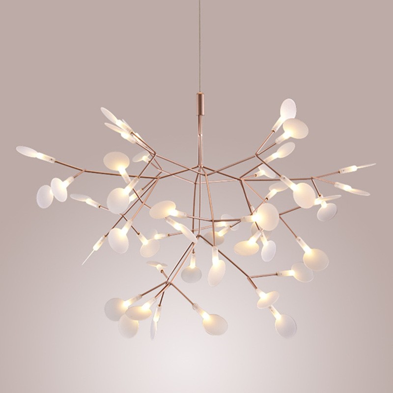 Scandinavian Branching LED Chandelier for Living Room