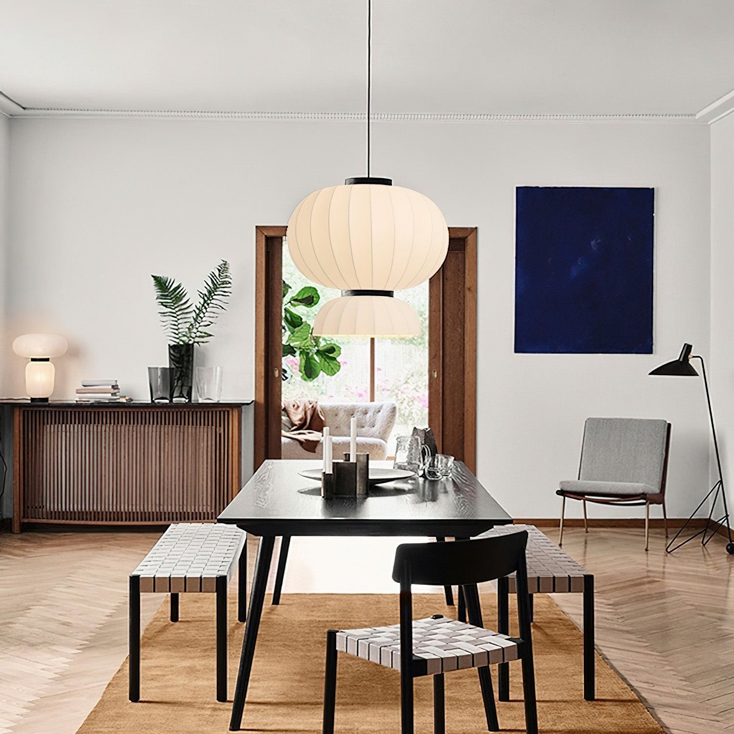 Mulberry Silk Lantern Pendant Light M536