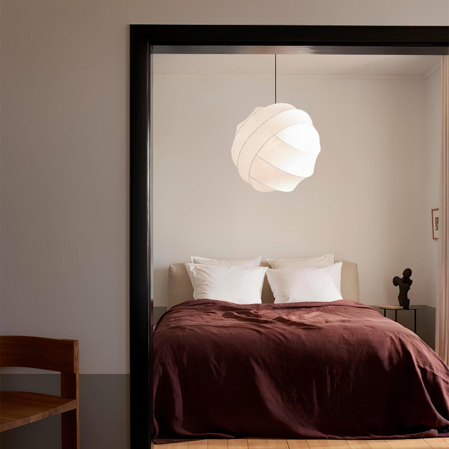 Wabi-Sabi Style Fiber Cocoon Pendant Lamp M505