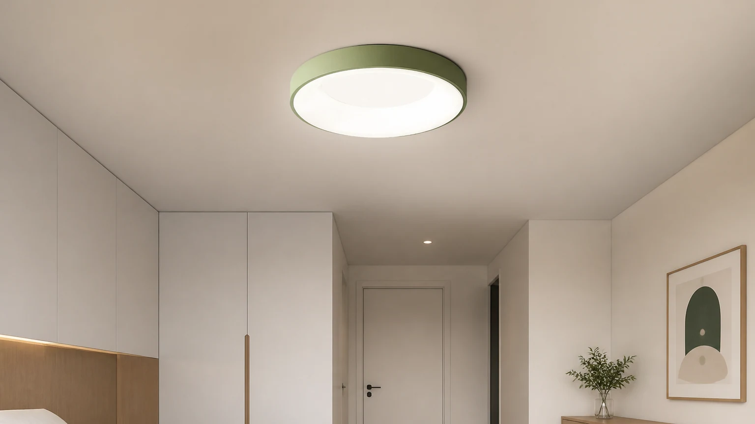 Okrągła lampa sufitowa Lumiflexa w nowoczesnym wnętrzu