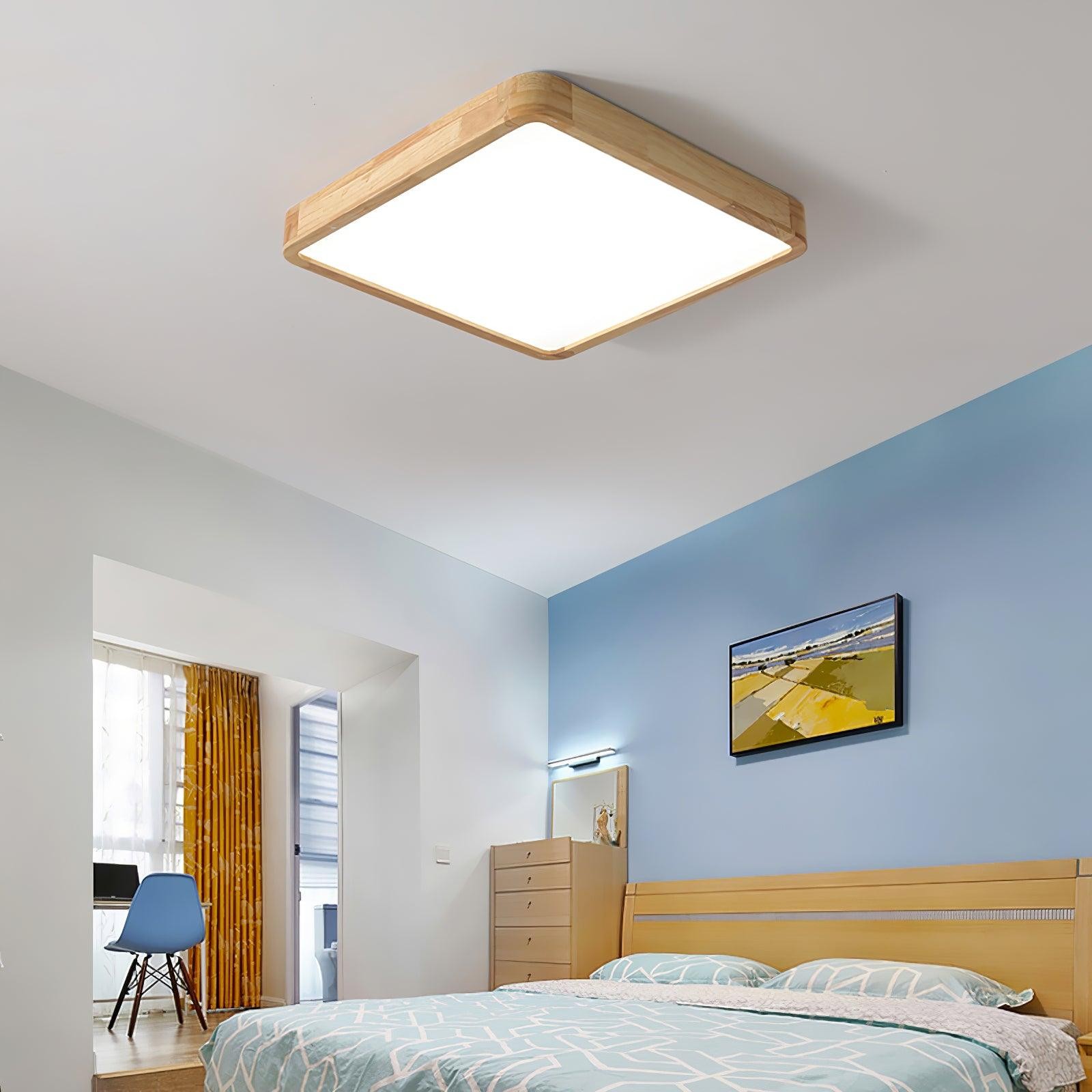 Wooden Geometric Ceiling Light M295