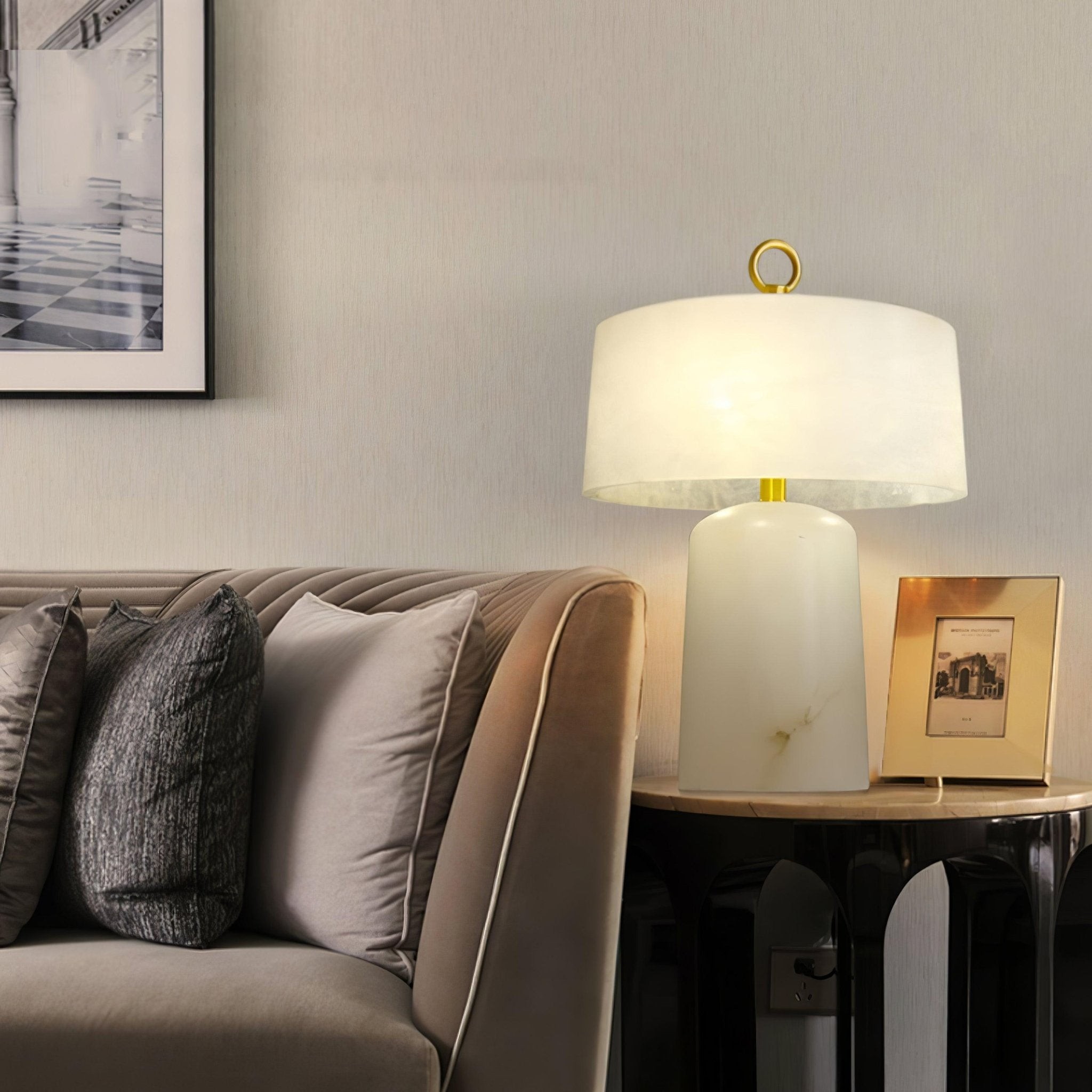 Light Luxury Style Marble Stone Table Lamp M583