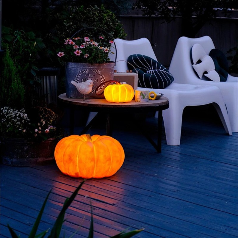 Pumpkin Resin Portable Table Lamp For Halloween Decorations S165