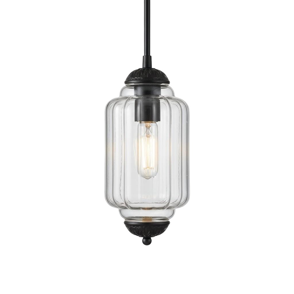 Eloise Simple Glass Irregular Lantern Pendant Lamp G23
