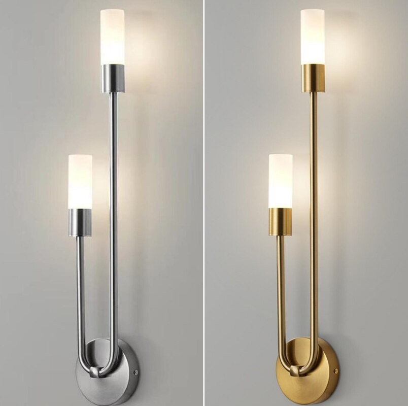 Modern Copper U-Shape Luster LED Wall Lamp M138