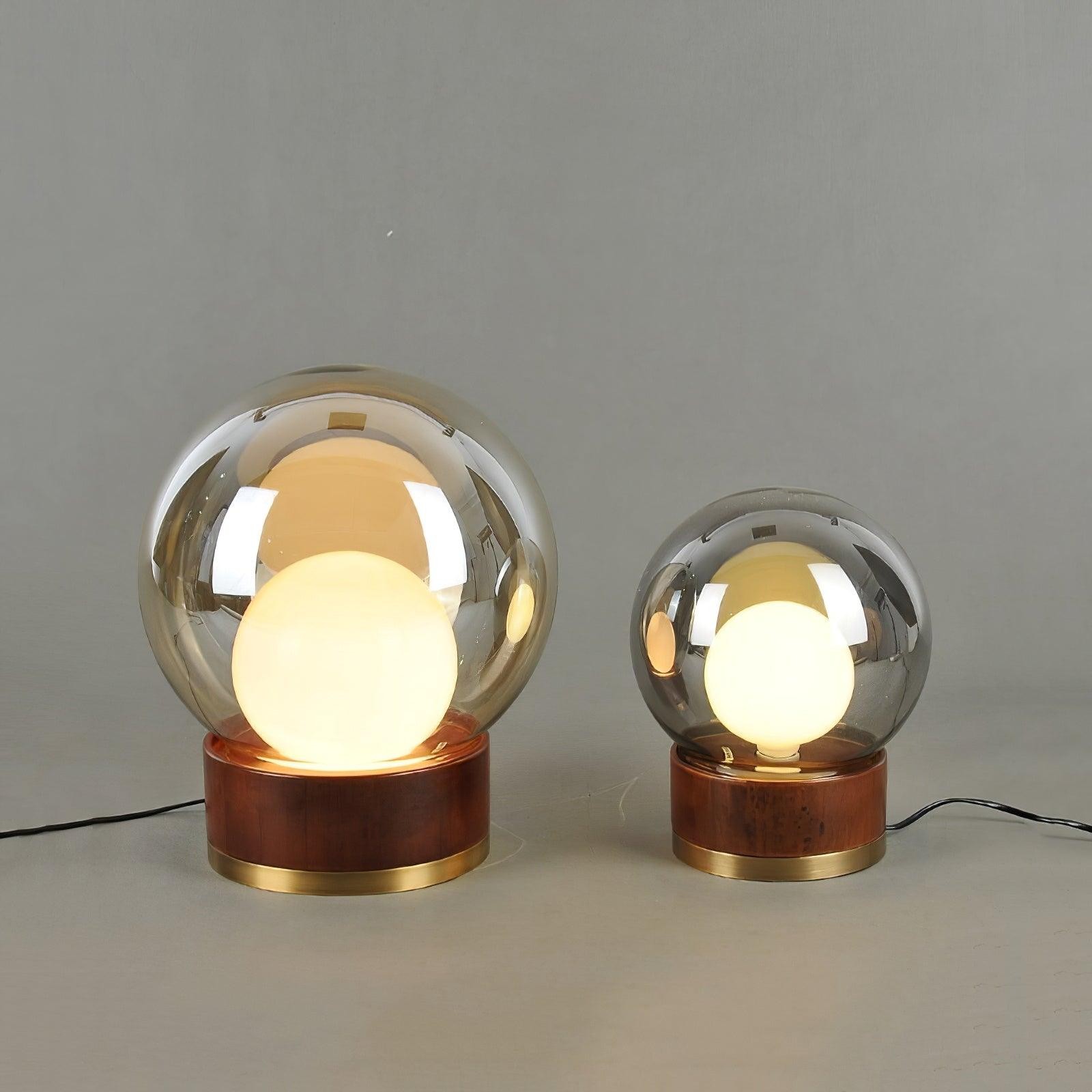 Simple Creative Wood Orb Table Lamp M527