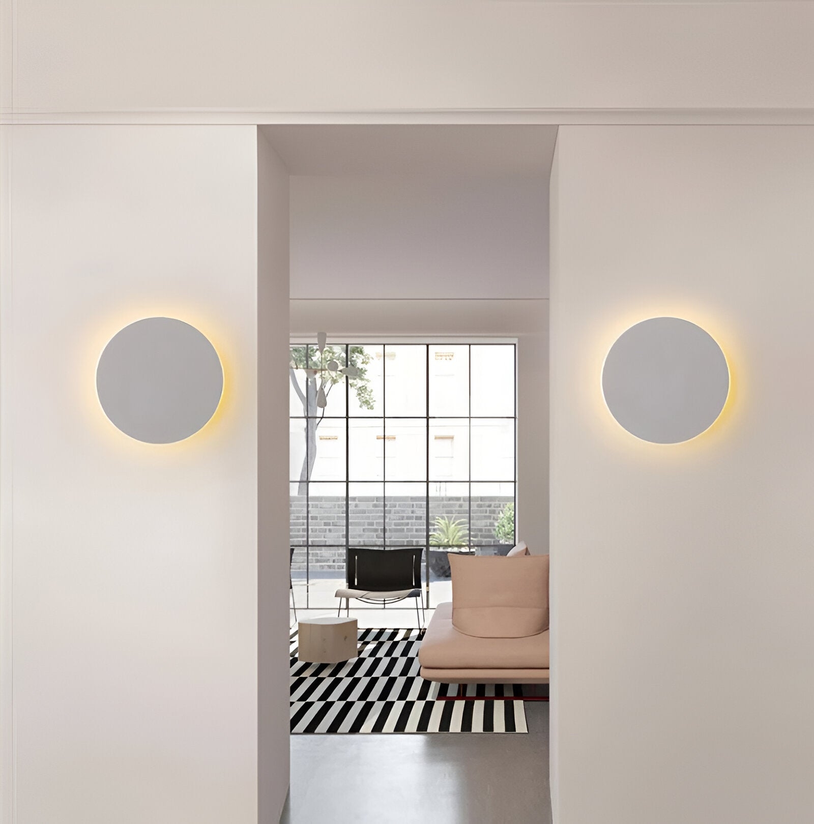 Modern Nordic Round Aluminum Minimalist LED Wall Light D767