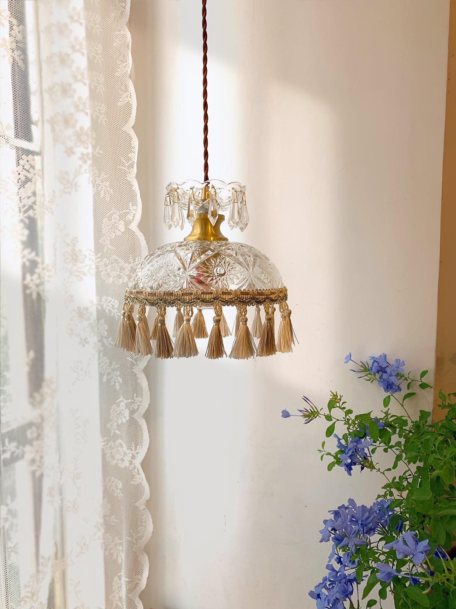 Bowl Tassel Pendant Light M491