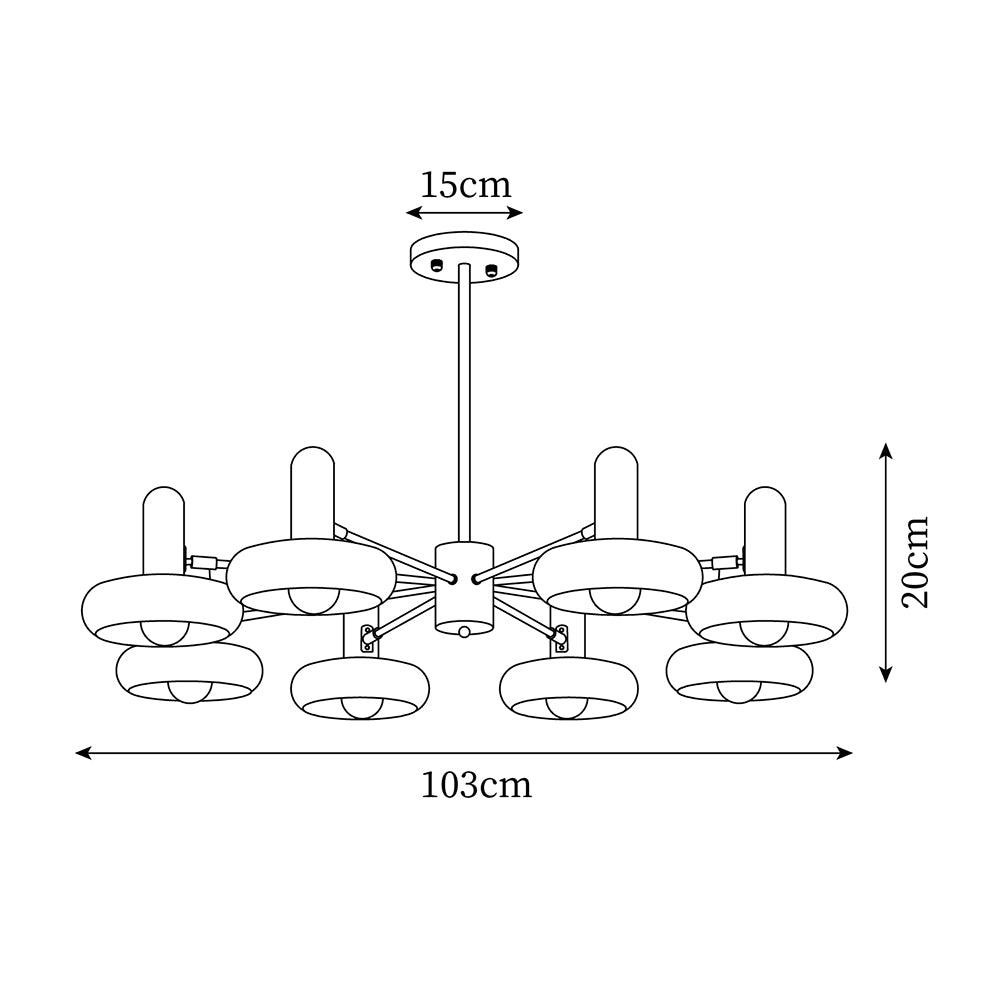 Nordic Trumpets Chandelier M353