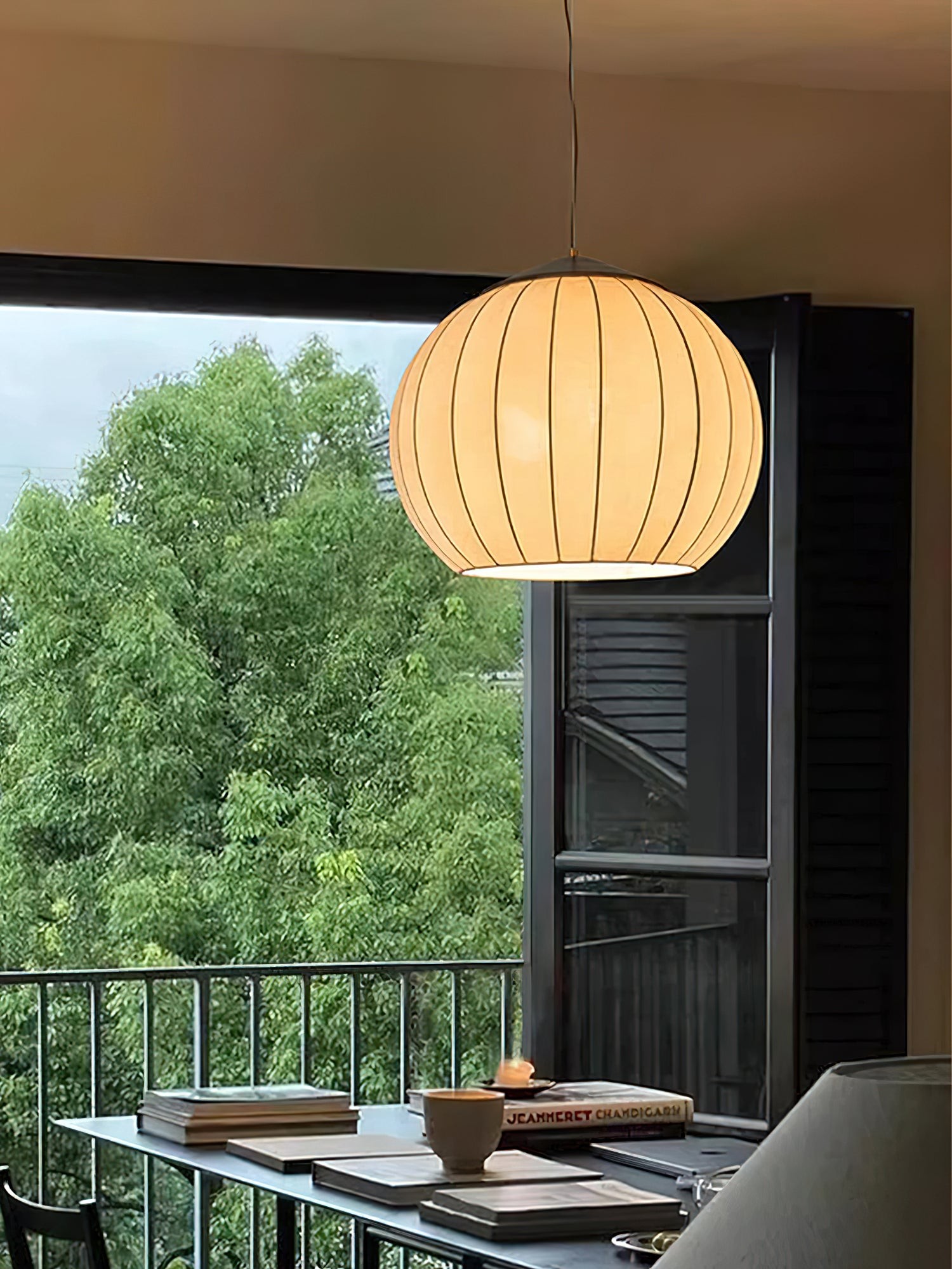 Japanese Style Fabric Lantern Pendant Lamp M62