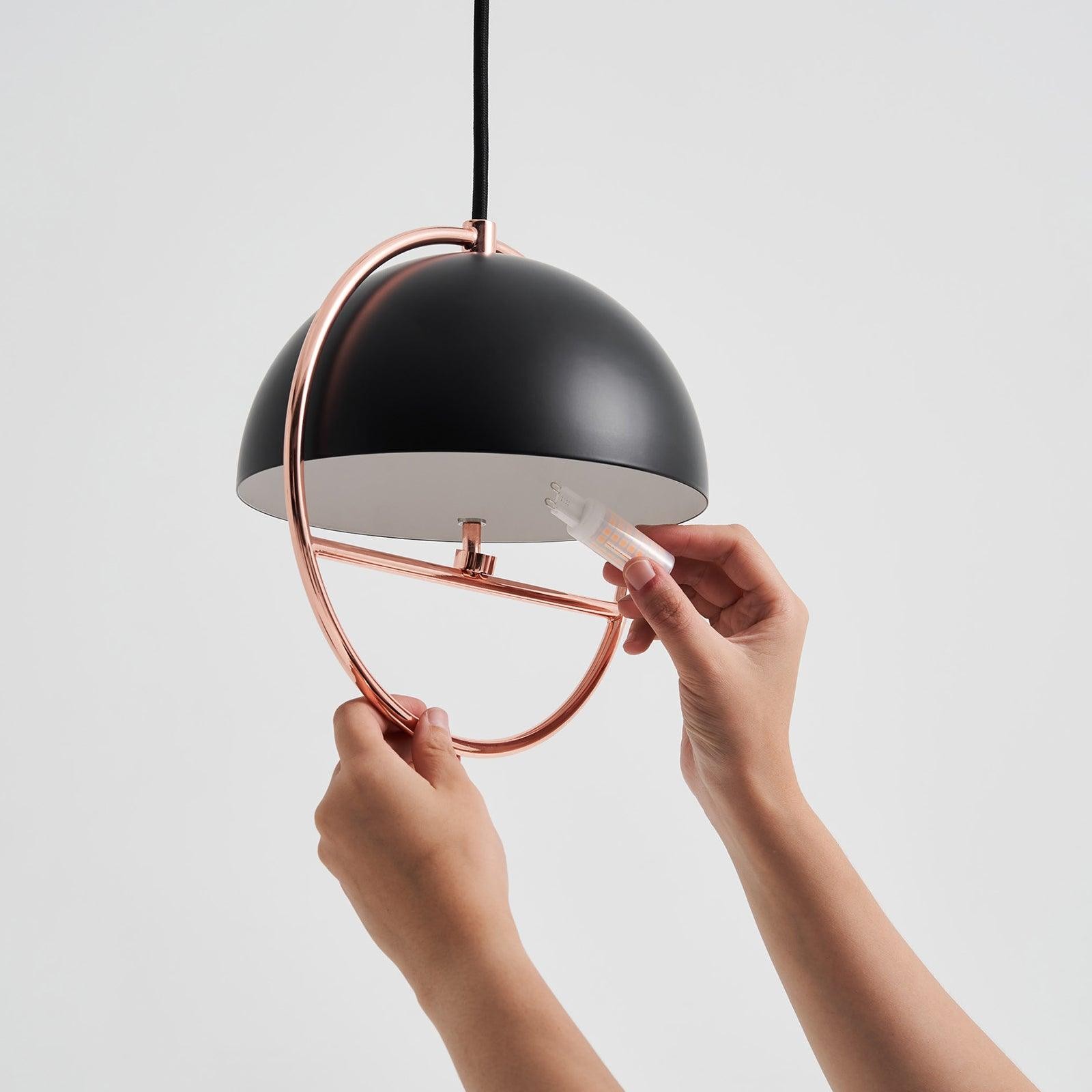 Nordic Hemispherical Ring Metal Pendant Lamp M551