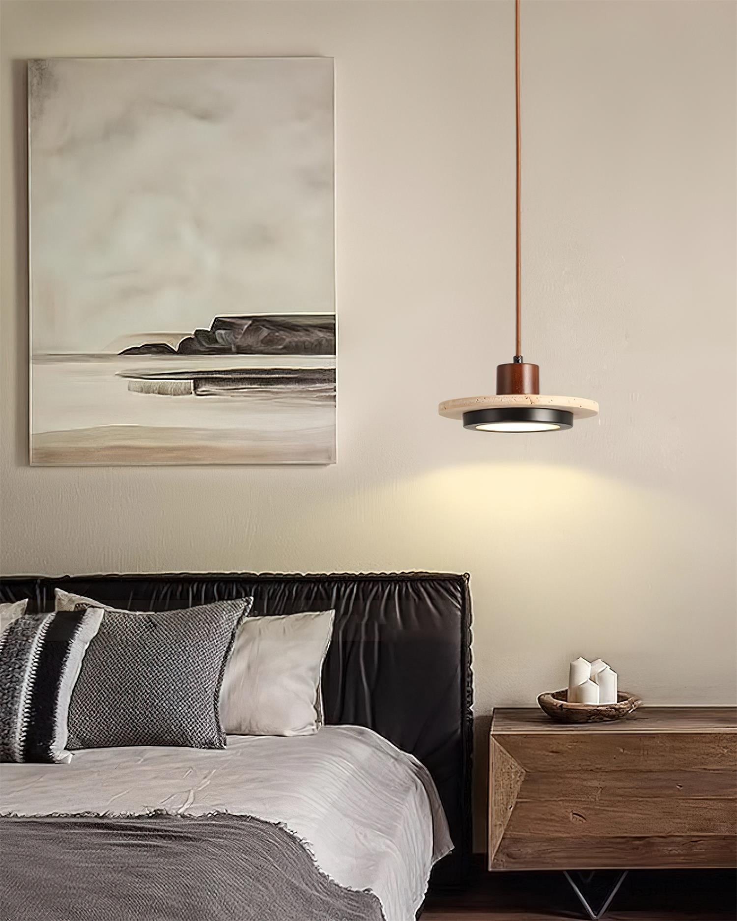 Creative Retro Regular Disc LED Pendant Lamp M254