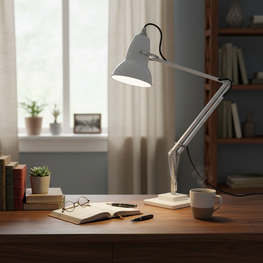 Modryx Vintage Adjustable Desk Lamp - Industrial Task Light for Home Offices T555