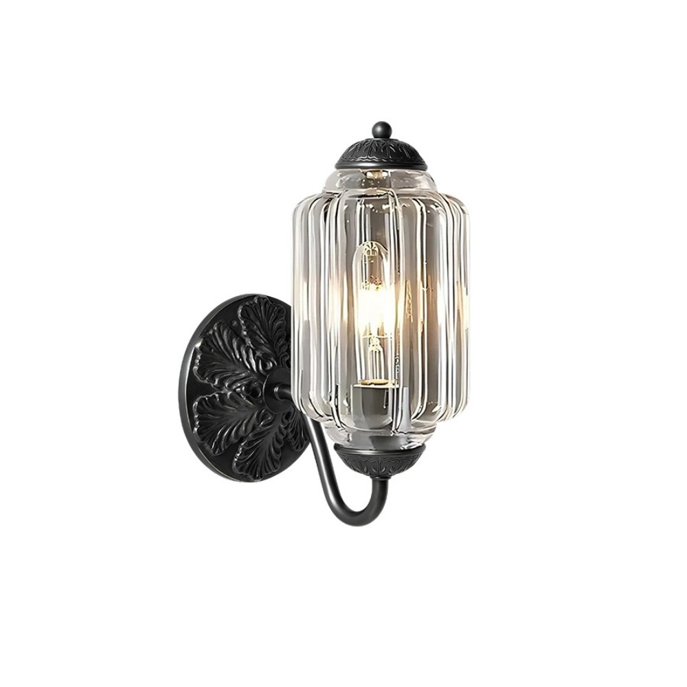 Vintage Glass Candlestick Shaped Wall Lamp M03