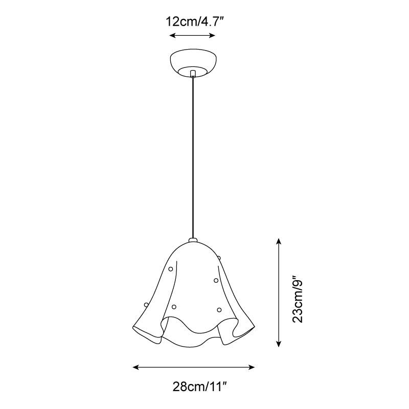 French Skirt Pendant Lamp P074
