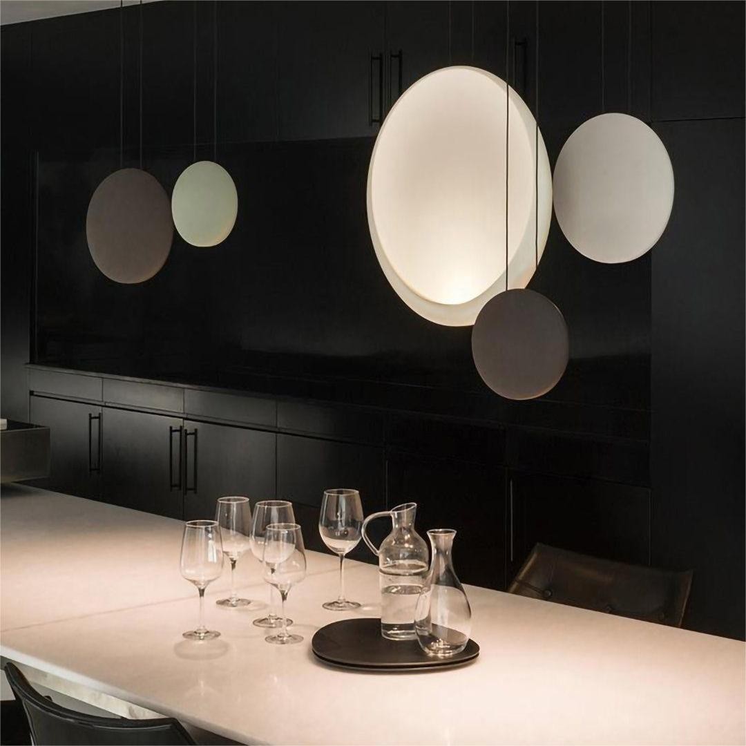 Modern Flattened Cosmos Pendant Light