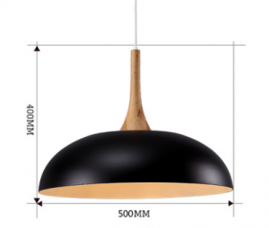Size B dimension diagram for Scandinavian Pendant Light