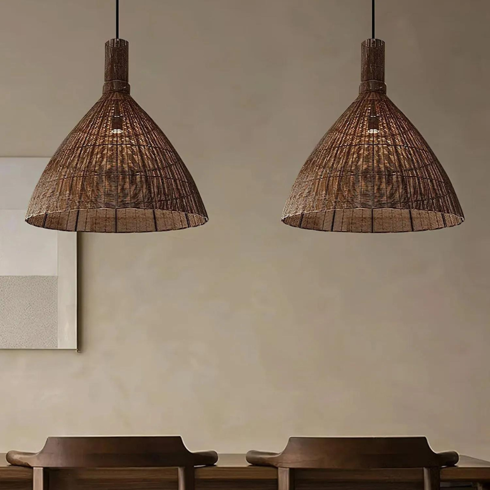 The Rattan Essence of the Islands Pendant Light D826