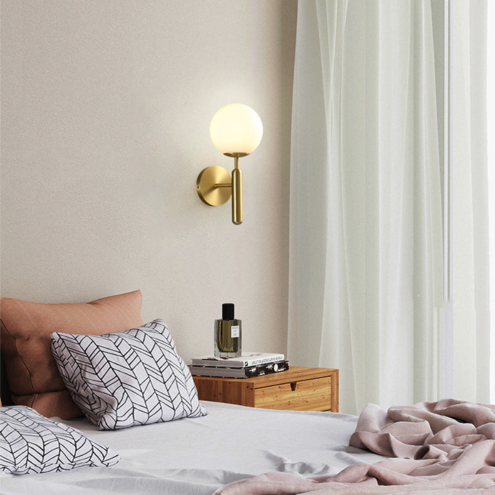 Milky Glow Modern Metal Wall Lamp D791