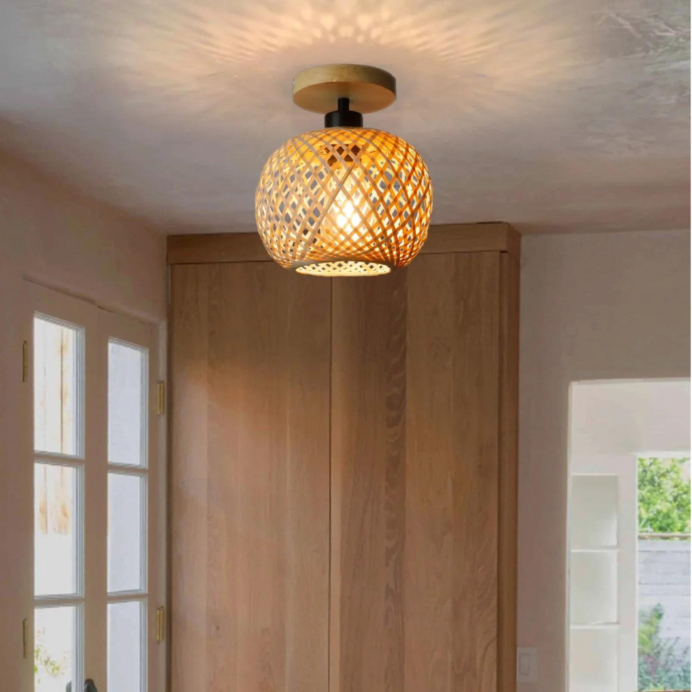 Handmade Ethereal Bamboo Ceiling Light D868