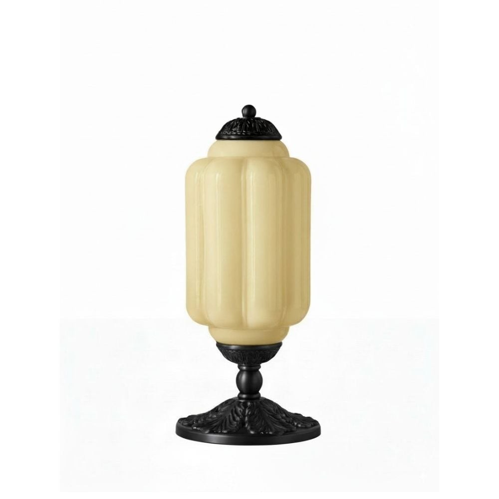 Retro Eloise Milk Glass Table Lamp for Bedroom Decor T288