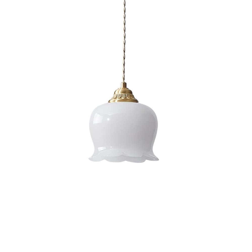 Nordic Milk Valley Flower Pendant Light S130