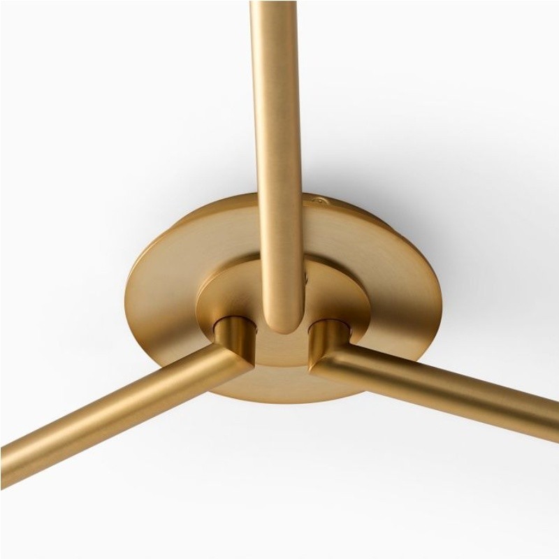 Elorina 3-Light Flush Mount Glass/Metal Ceiling Light - A Stylish Fixture for Modern Spaces T004