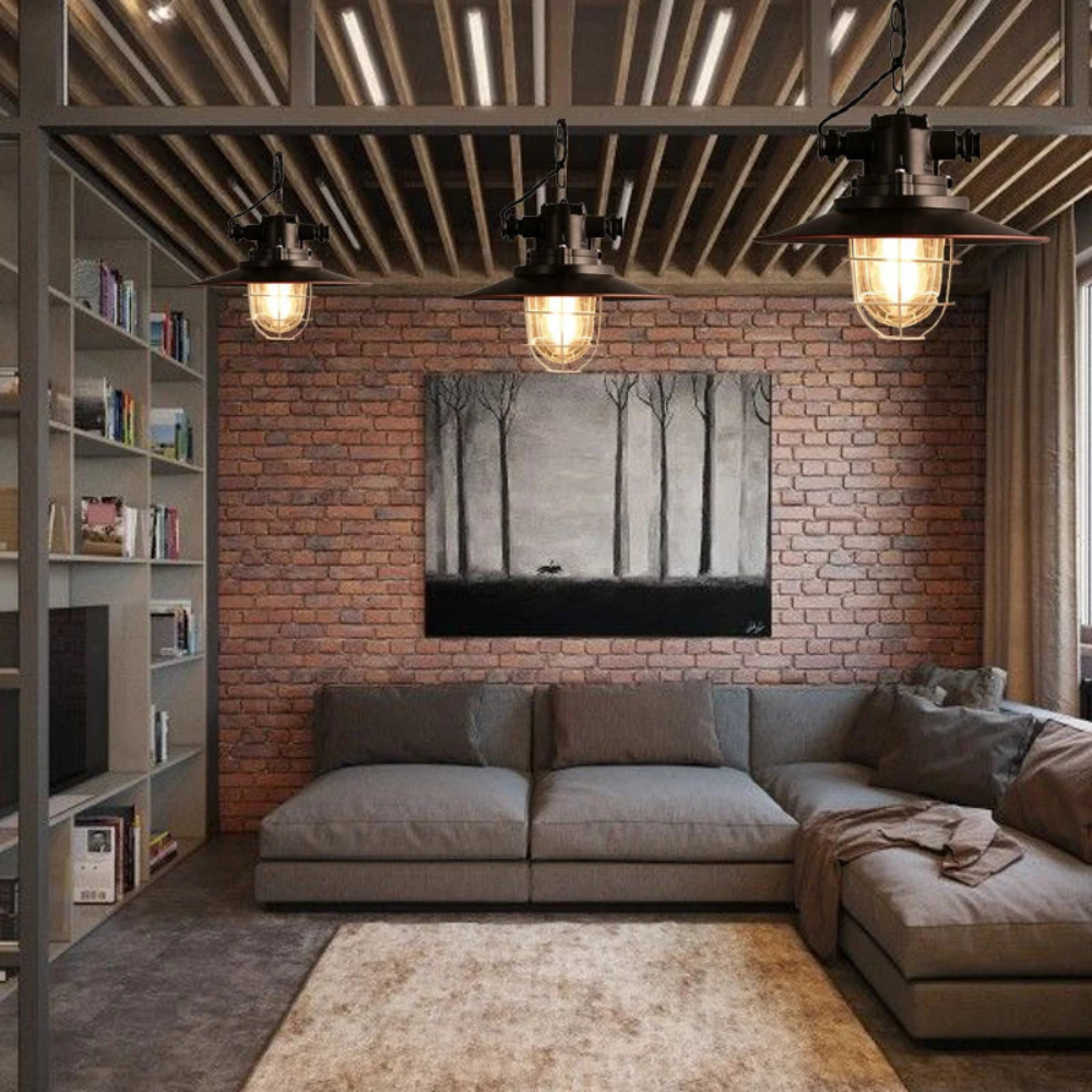 Brilliant Aluminum Industrial Ceiling Light D814