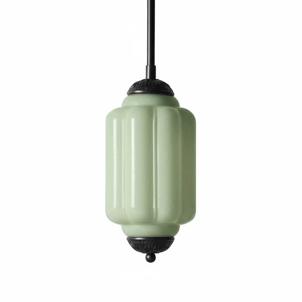Eloise Vintage Glass Chandelier - Milk Glass Home Accent T289