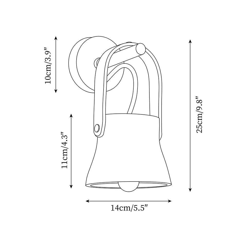 Personalized Creative Curved Portable Wall Lamp M279
