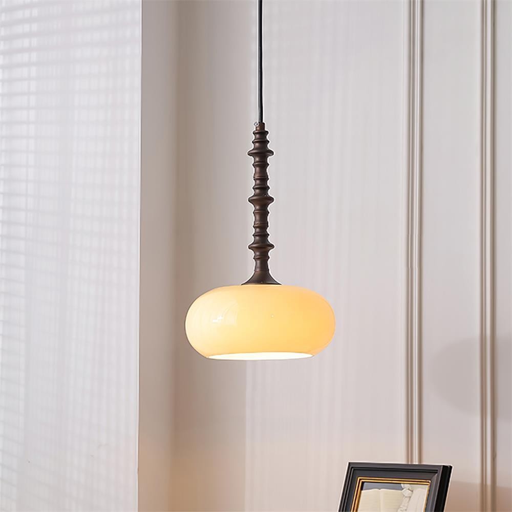 Modern Simple Cream Smooth Small Pendant Lamp M265
