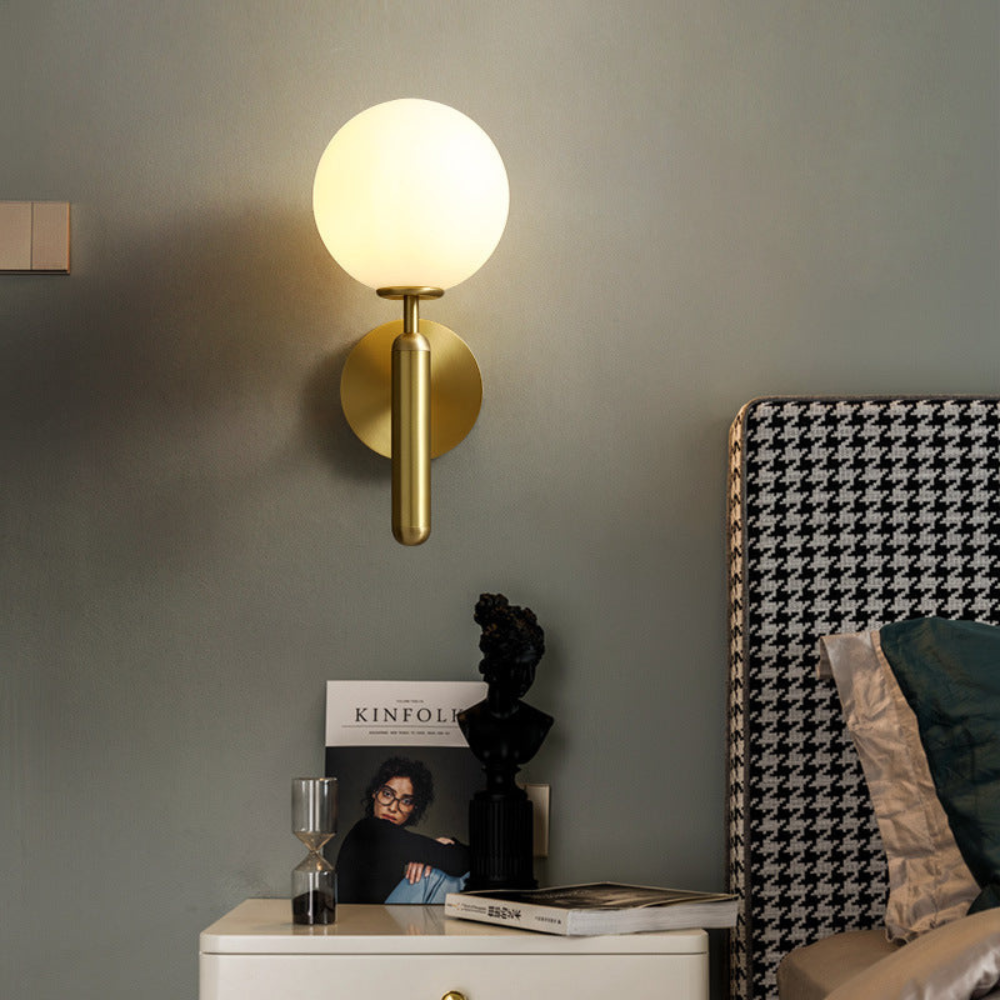 Milky Glow Modern Metal Wall Lamp D791