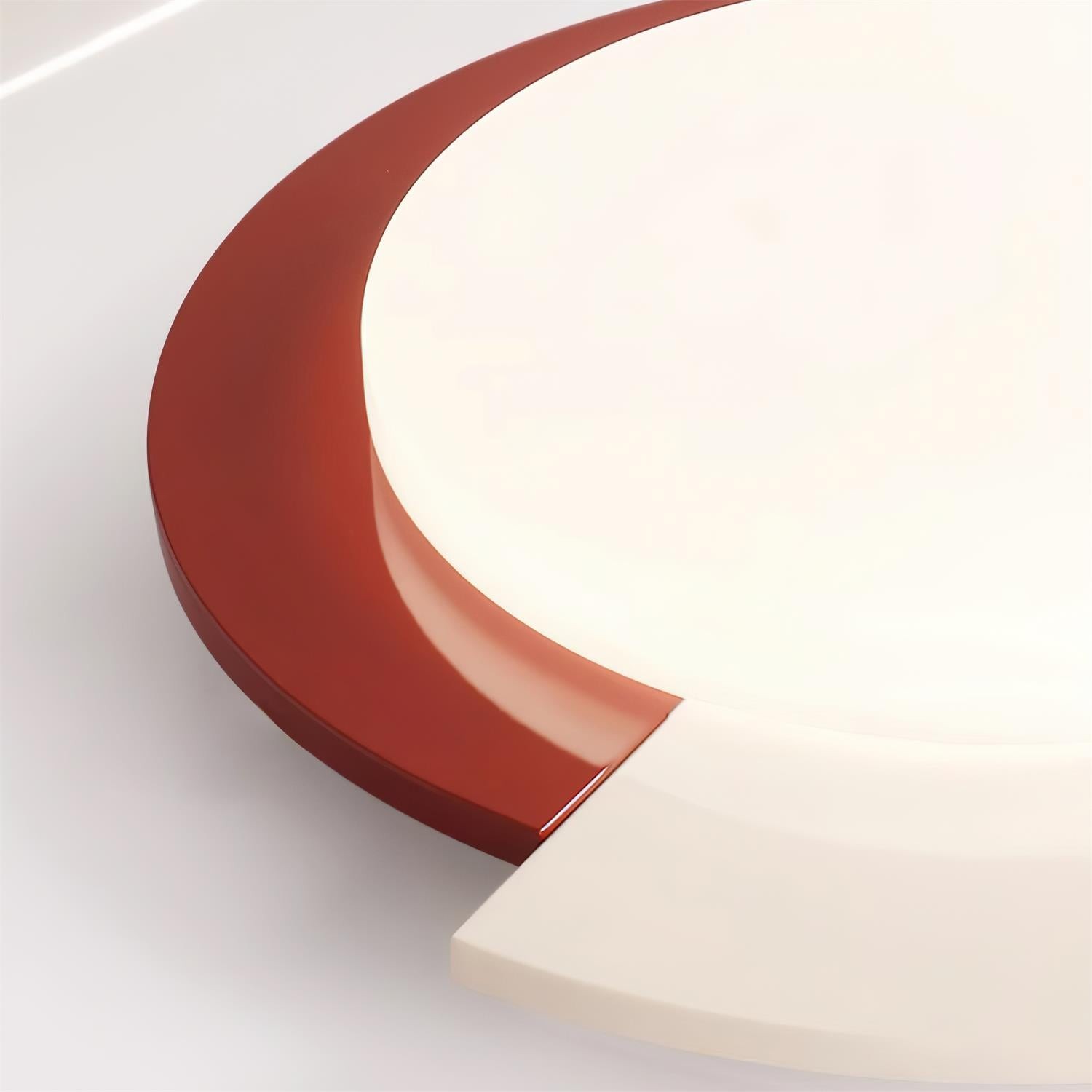 Red And White Round Ceiling Light M204