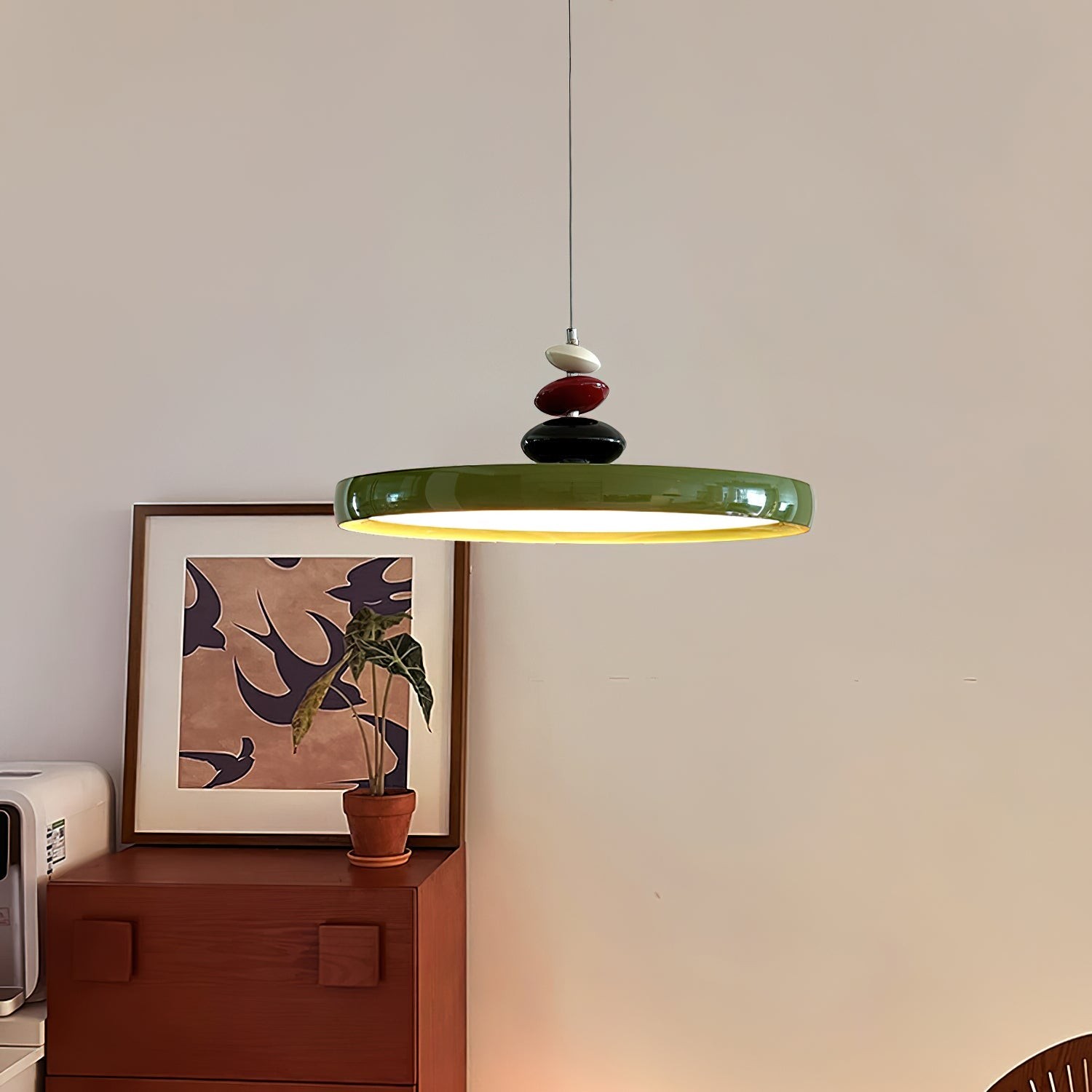 Swing Arm Stone Pendant Light M511