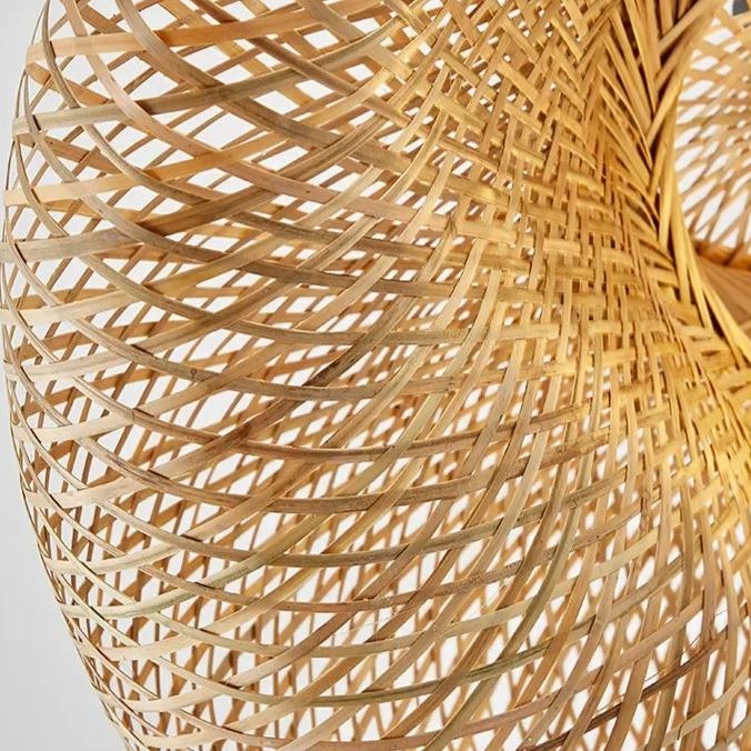 Aira Handwoven Natural Bamboo Pendant Light D773