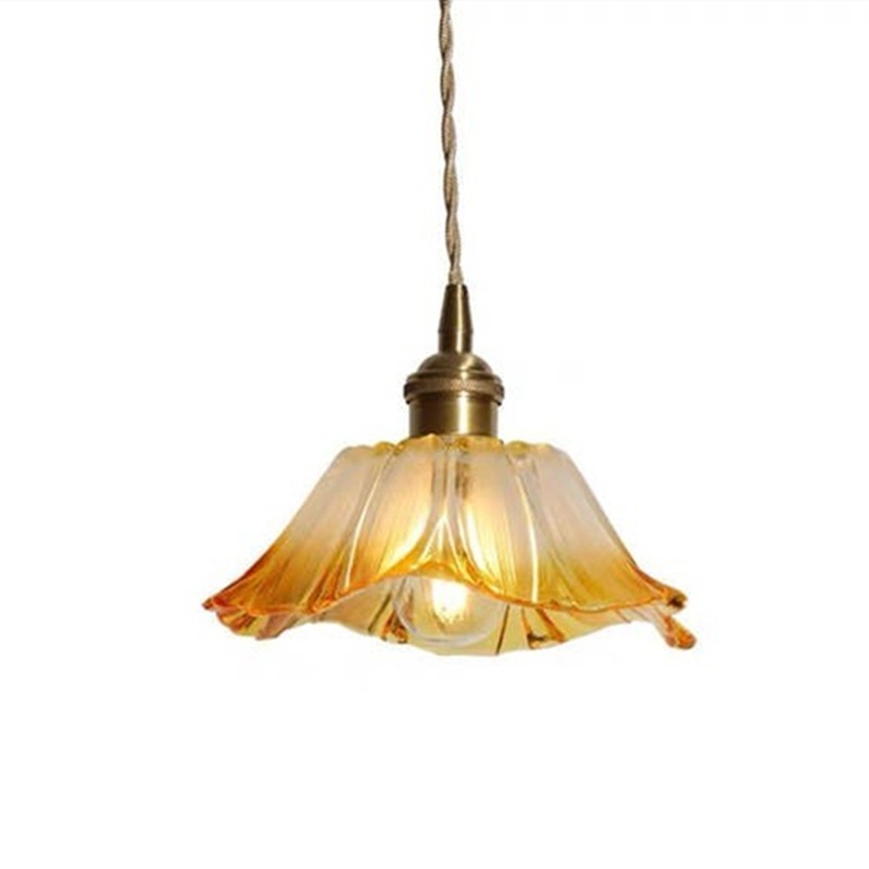 Tiffany Lotus Glass Pendant Light S55