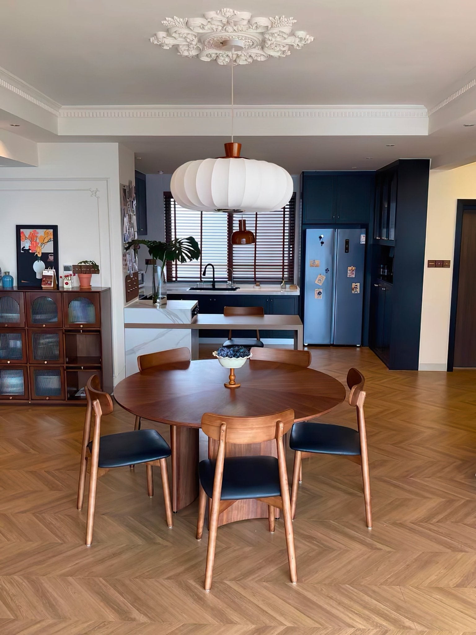 Classic Silk Lantern Pendant Light M514